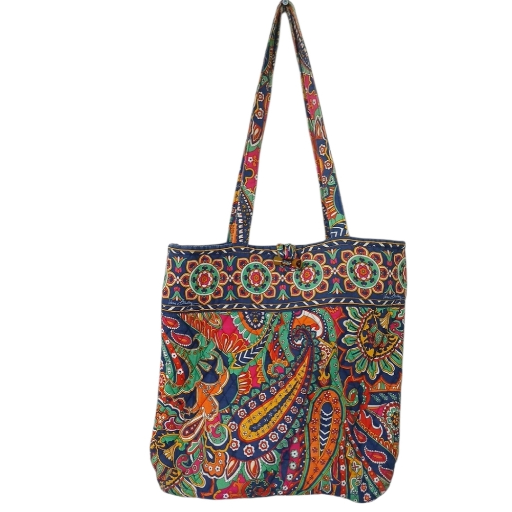 Vera Bradley Venetian Paisley Cloth Shoulder Tote Bag